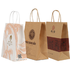 Custom Eco-Friendly Brown Kraft Paper Shopping Bags With Logo Printing Supplier