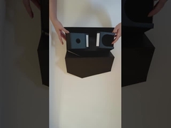 Boîte à couvercle à volet magnétique de luxe à logo personnalisé