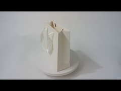 Le cadeau imprimé par coutume de livre blanc met en sac la tache en gros Logo Ribbon Handle UV