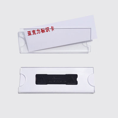 acheter Détenteurs de badges de noms acryliques magnétiques transparents avec insertion de papier online manufacture