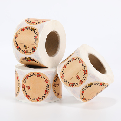 acheter Autocollants en papier kraft imprimés sur mesure, écologiques, autocollants avec logo personnalisé, fabricant online manufacture
