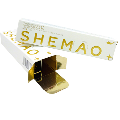 acheter Premium Custom Paper Eyelash Mascara Boxes with Gold Foil & Embossed Logo – Luxury Cosmetic Paper Packaging online manufacture