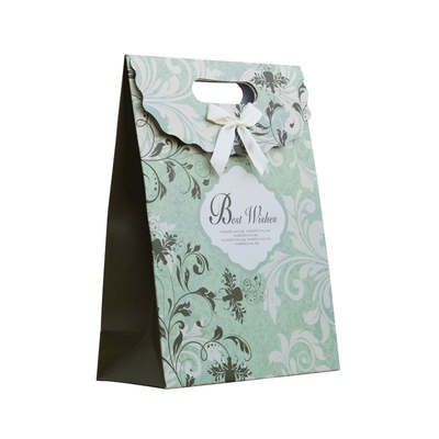 acheter Custom Wedding Gift Paper Bags with Die-Cut Handles & Ribbon – Luxury Party & Event Packaging online manufacture