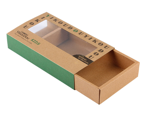 acheter Le tiroir fait sur commande de papier d'emballage de Brown enferme dans une boîte l'emballage avec la vente en gros de fenêtre d'ANIMAL FAMILIER online manufacture