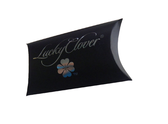 acheter Impression noire faite sur commande de boîte de couleur d'oreiller de papier avec le logo d'estampage d'aluminium argenté online manufacture