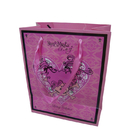 Colored Custom Printed Recycled Paper Gift Bags With Satin Ribbon Handles Supplier