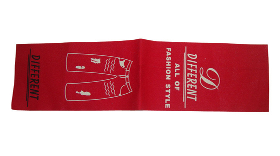acheter La coutume de pli de centre cousent dans les étiquettes ourlent les labels cousus Logo Fabric Labels Printing d'étiquette tissés par labels online manufacture