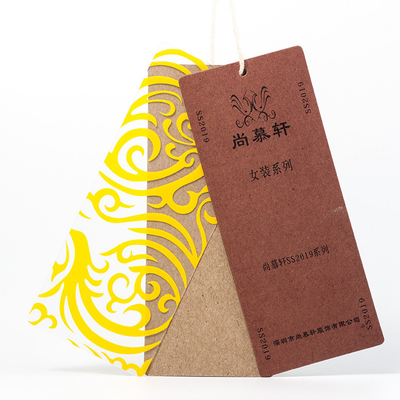 acheter Les chaussures faites sur commande de papier de Brown emballage étiquette les étiquettes du fabriquant en plastique avec l'impression de conception online manufacture