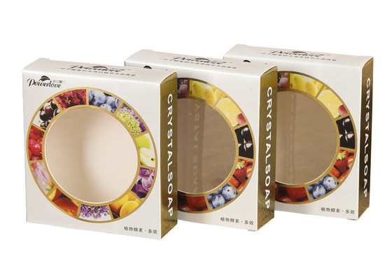 acheter Boîte de fenêtre d'emballage de boîte de savon de papier d'art de fantaisie faite sur commande avec l'impression d'illustration online manufacture