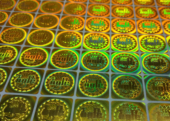 acheter La coutume d'or de la sécurité 3D a imprimé la couleur adhésive de changement d'autocollant d'hologramme de labels d'autocollant online manufacture
