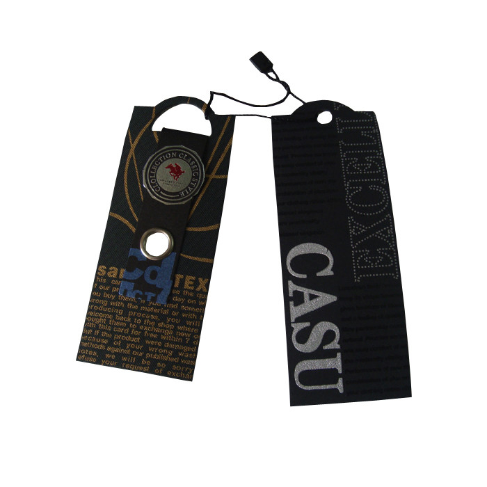Printed Biodegradable Clothing Tags Creative Paper Cardboard Clothing Tags Supplier
