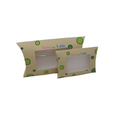 Un bon prix. Emballage de papier de boîte d'oreiller réutilisé par coutume avec la fenêtre transparente en ligne