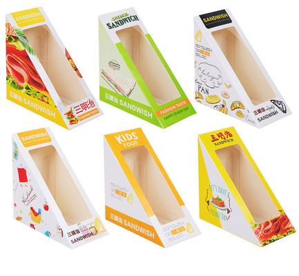 Emballage de impression fait sur commande de boîte de couleur de papier de sandwich avec le fabricant de fenêtre