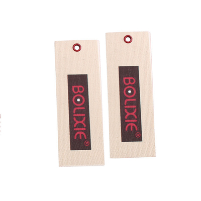 Un bon prix. Vêtement fait sur commande Hang Tags Printing Woven Brand Hang Tag Clothing Labels Supplier en ligne