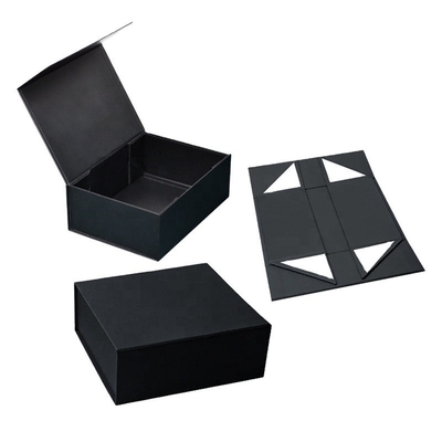 Un bon prix. Boîtes pliables en carton noir sur mesure avec couvercles Boîtes pliantes magnétiques Fournisseur d'emballages en ligne