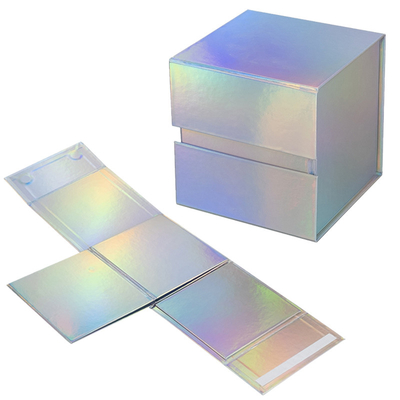 Un bon prix. Logo personnalisé Boîte à couvercle à volets magnétiques Boîtes cadeaux de Noël pliables Boîtes pliables en gros en ligne