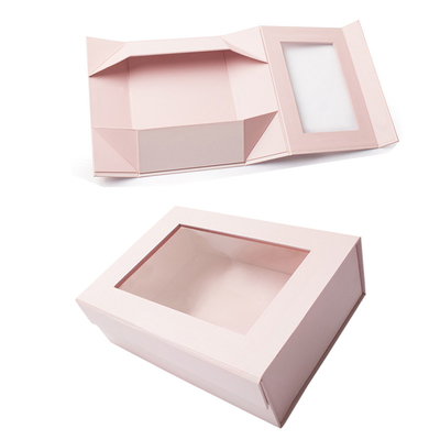 Un bon prix. Fabricant d'emballage de cadeaux de luxe sur mesure boîte en carton avec vitre transparente en ligne