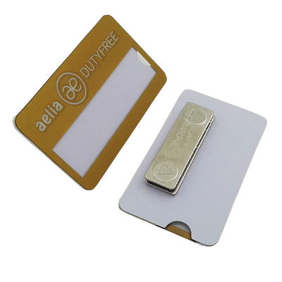 Un bon prix. Badges de nom en PVC personnalisés professionnels en ligne Étiquettes de nom en plastique magnétiques avec artwork en ligne