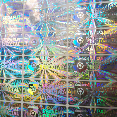 Impression d'autocollants holographiques personnalisés, étiquettes holographiques 3D avec design non transférable