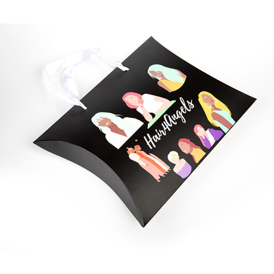 Un bon prix. Custom Printed Pillow Boxes with Handle – Luxury Packaging for Wigs, Hair Extensions & Accessories en ligne