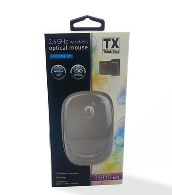 Un bon prix. Emballage fait sur commande de souris de boîte de marque de papier de luxe avec la vente en gros claire de plateau de boursouflure en ligne