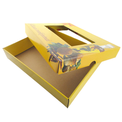 Un bon prix. L'E-cannelure imprimée faite sur commande a ridé l'emballage de papier de boîtes de fenêtre avec le couvercle en ligne