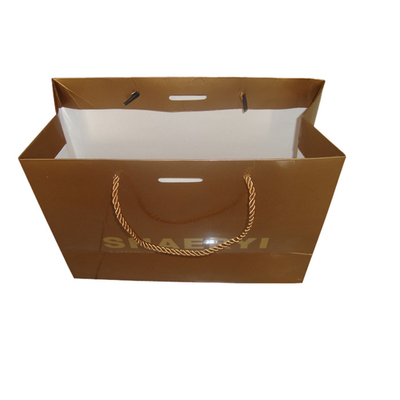 Sacs à provisions bon marché faits sur commande de papier de Brown avec la vente en gros d'impression d'illustration