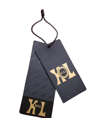 Un bon prix. Imprimés faits sur commande habillement papier pour étiquettes la feuille d'or de revêtement UV d'étiquettes du fabriquant emboutissant le logo en ligne