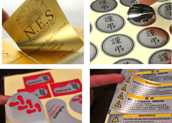 Un bon prix. Autocollants faits sur commande de vinyle en métal en aluminium, labels auto-adhésifs pour les produits électroniques en ligne