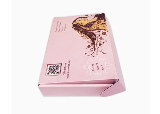 Un bon prix. L'annonce de papier ondulée faite sur commande enferme dans une boîte l'emballage de expédition pour des perruques d'extension de cheveux en ligne